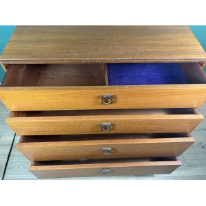 Retro Vintage Mid Century Teak G Plan Form 5 Chest Of Drawers-Courier