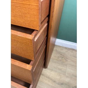 Retro Vintage Mid Century Teak G Plan Form 5 Chest Of Drawers-Courier