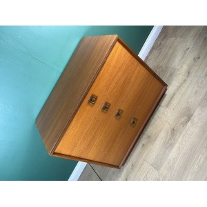 Retro Vintage Mid Century Teak G Plan Form 5 Chest Of Drawers-Courier