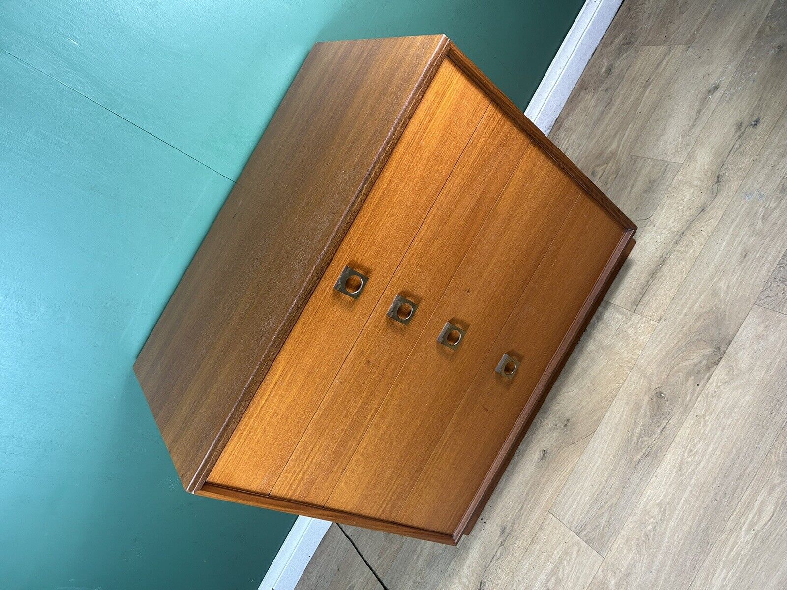 Retro Vintage Mid Century Teak G Plan Form 5 Chest Of Drawers-Courier