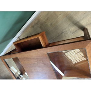 Retro Vintage Mid Century Teak G Plan Glass Top Coffee Table-Courier