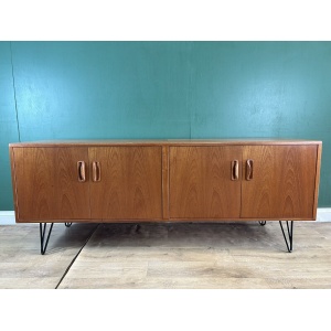 Retro Vintage Mid Century Teak G Plan Sideboard On Hairpin Legs-Courier