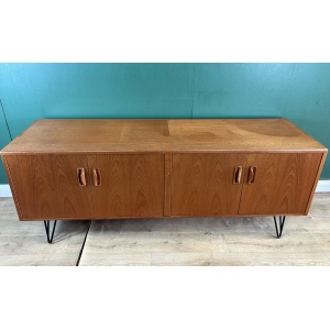 Retro Vintage Mid Century Teak G Plan Sideboard On Hairpin Legs-Courier