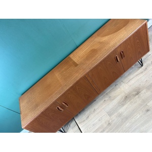 Retro Vintage Mid Century Teak G Plan Sideboard On Hairpin Legs-Courier