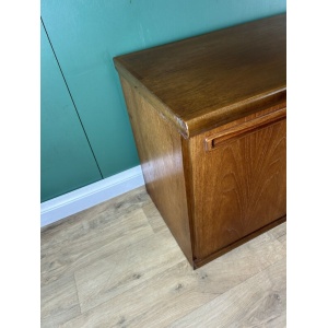 Retro Vintage Mid Century Teak Low Sideboard By Meredew Furniture-Courier