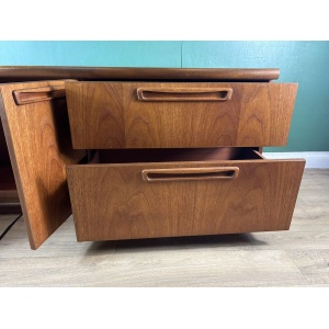 Retro Vintage Mid Century Teak Low Sideboard By Meredew Furniture-Courier