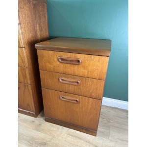 Retro Vintage Mid Century Teak Pair Of Two Chest Of Drawers By Meredew-Courier
