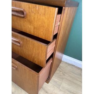 Retro Vintage Mid Century Teak Pair Of Two Chest Of Drawers By Meredew-Courier