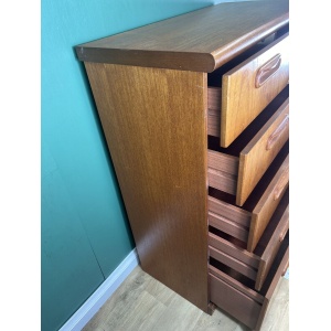 Retro Vintage Mid Century Teak Pair Of Two Chest Of Drawers By Meredew-Courier
