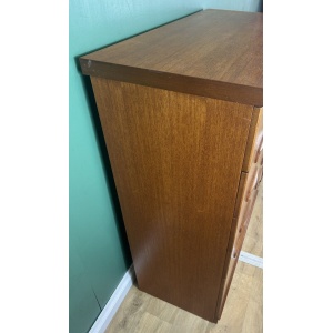 Retro Vintage Mid Century Teak Pair Of Two Chest Of Drawers By Meredew-Courier