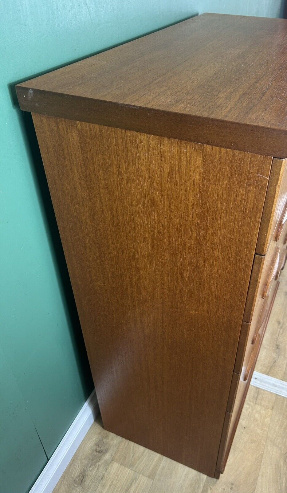 Retro Vintage Mid Century Teak Pair Of Two Chest Of Drawers By Meredew-Courier