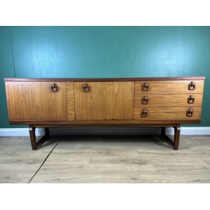 Retro Vintage Mid Century Teak Sideboard By Beautility Furniture-Courier