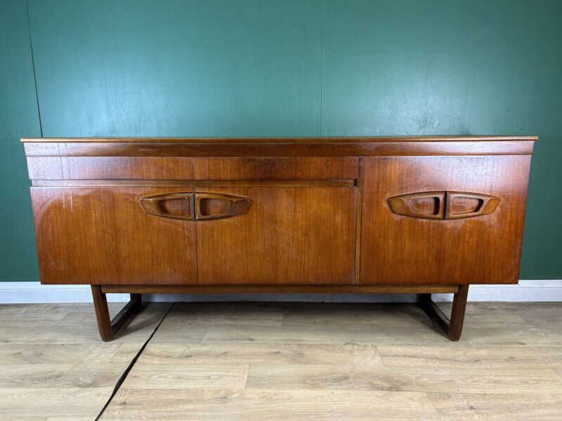 Retro Vintage Mid Century Teak Sideboard By Beautility Furniture-Courier