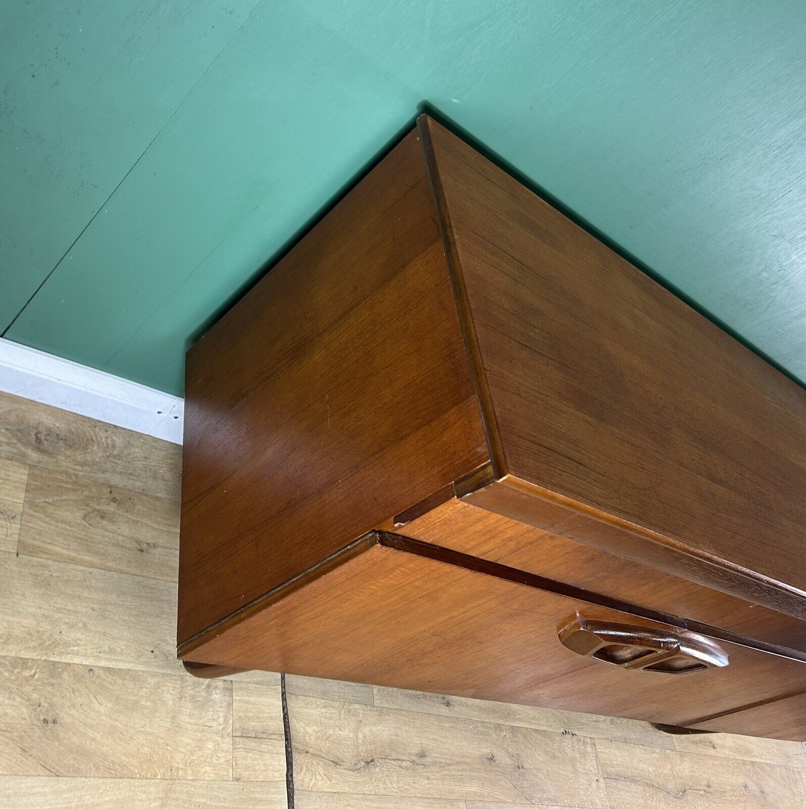 Retro Vintage Mid Century Teak Sideboard By Beautility Furniture-Courier