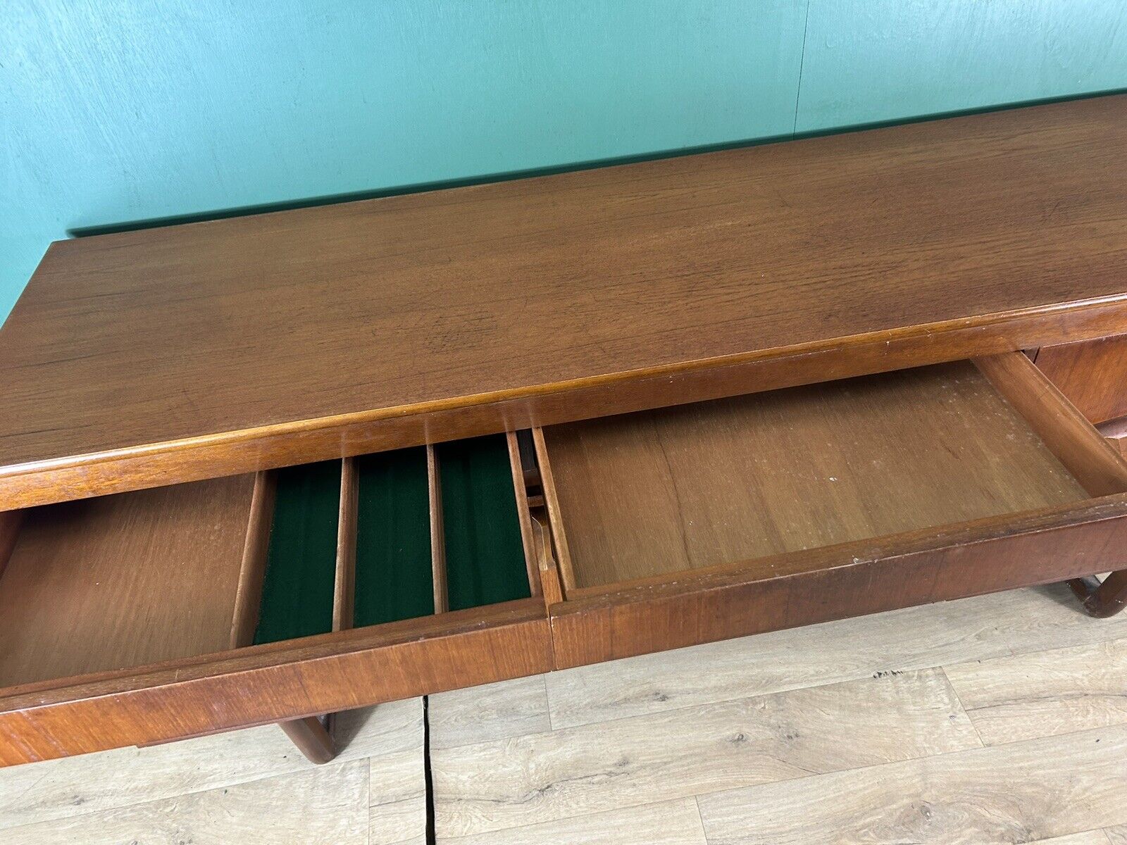 Retro Vintage Mid Century Teak Sideboard By Beautility Furniture-Courier