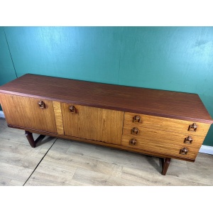 Retro Vintage Mid Century Teak Sideboard By Beautility Furniture-Courier