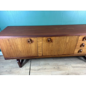 Retro Vintage Mid Century Teak Sideboard By Beautility Furniture-Courier