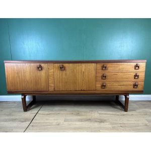 Retro Vintage Mid Century Teak Sideboard By Beautility Furniture-Courier