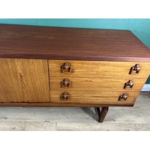 Retro Vintage Mid Century Teak Sideboard By Beautility Furniture-Courier