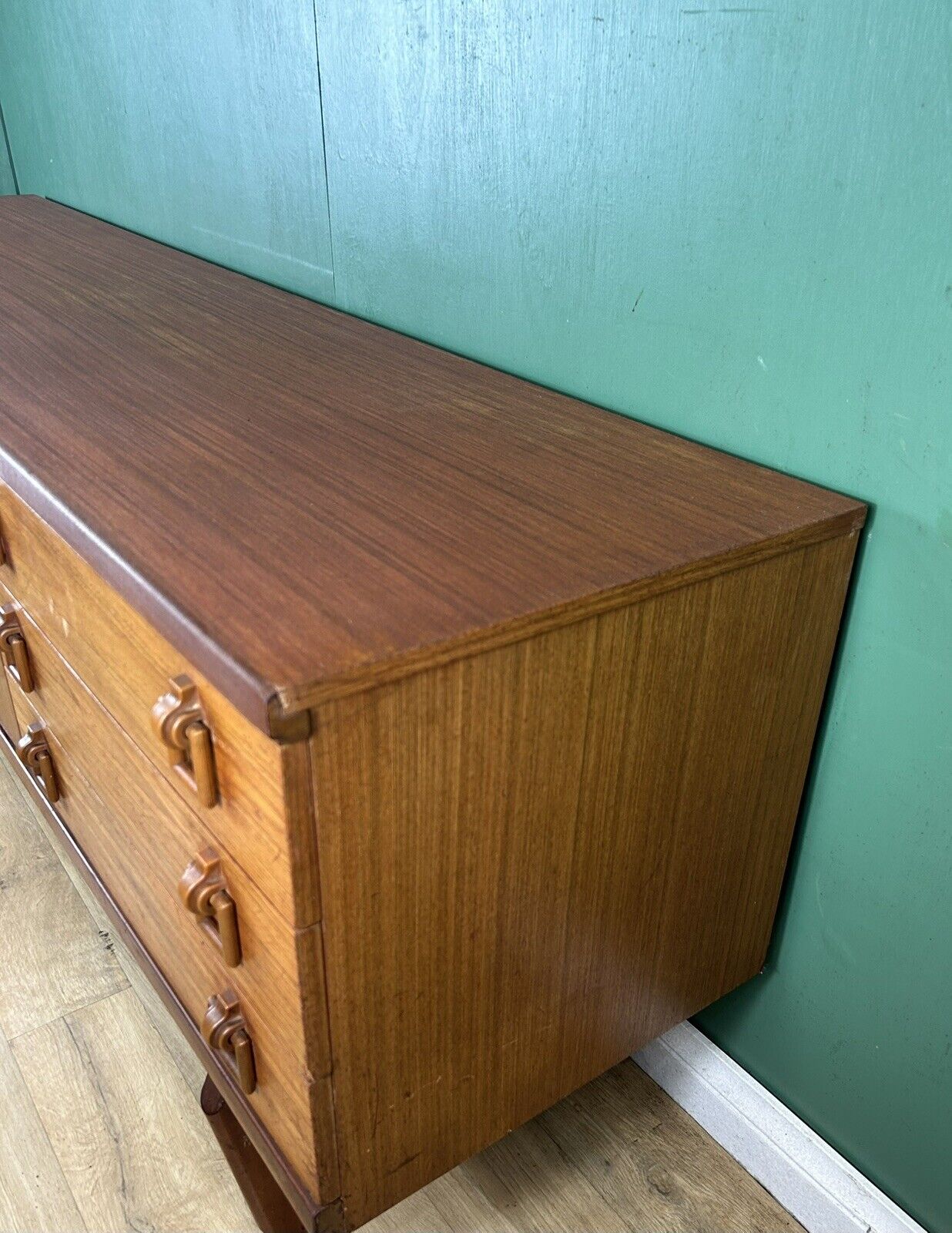 Retro Vintage Mid Century Teak Sideboard By Beautility Furniture-Courier