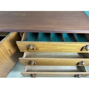 Retro Vintage Mid Century Teak Sideboard By Beautility Furniture-Courier