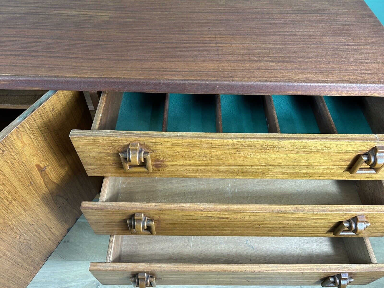 Retro Vintage Mid Century Teak Sideboard By Beautility Furniture-Courier
