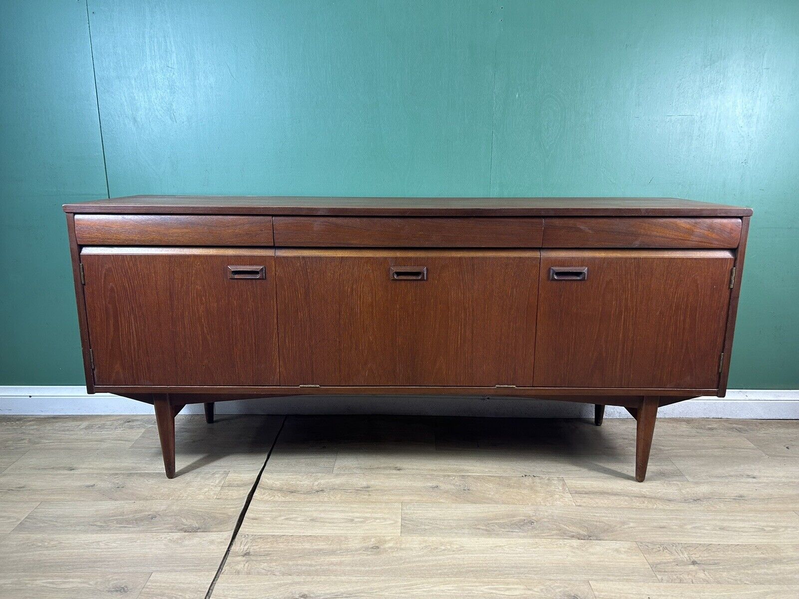 Retro Vintage Mid Century Teak Sideboard By Elliot’s Of Newbury-Courier