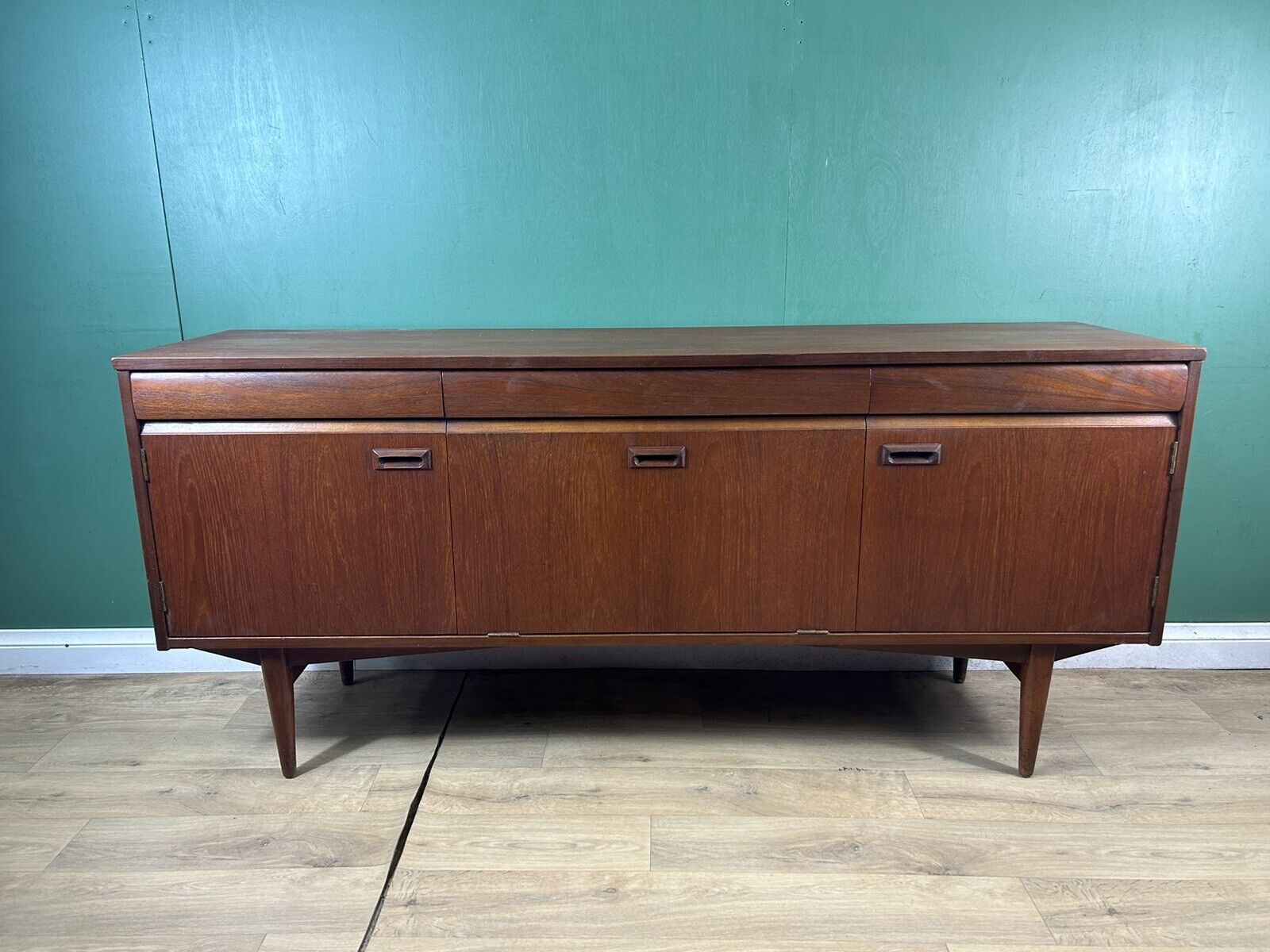 Retro Vintage Mid Century Teak Sideboard By Elliot’s Of Newbury-Courier