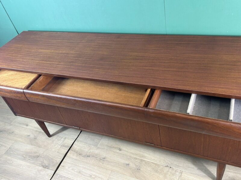 Retro Vintage Mid Century Teak Sideboard By Elliot’s Of Newbury-Courier