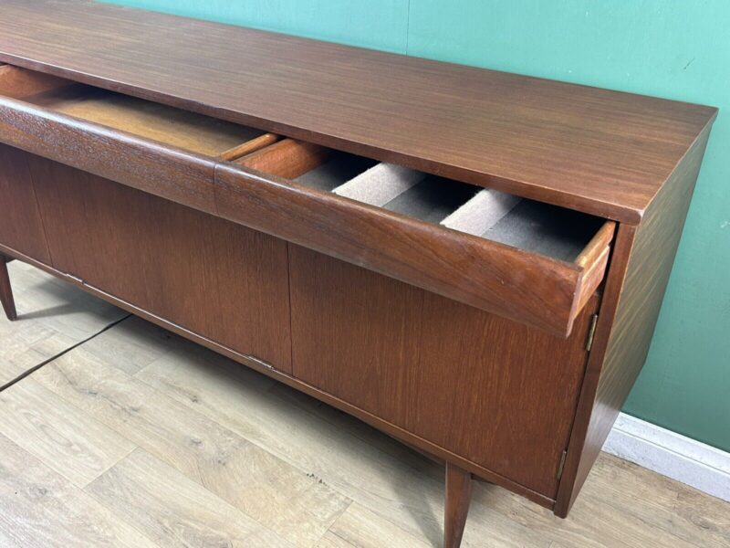 Retro Vintage Mid Century Teak Sideboard By Elliot’s Of Newbury-Courier