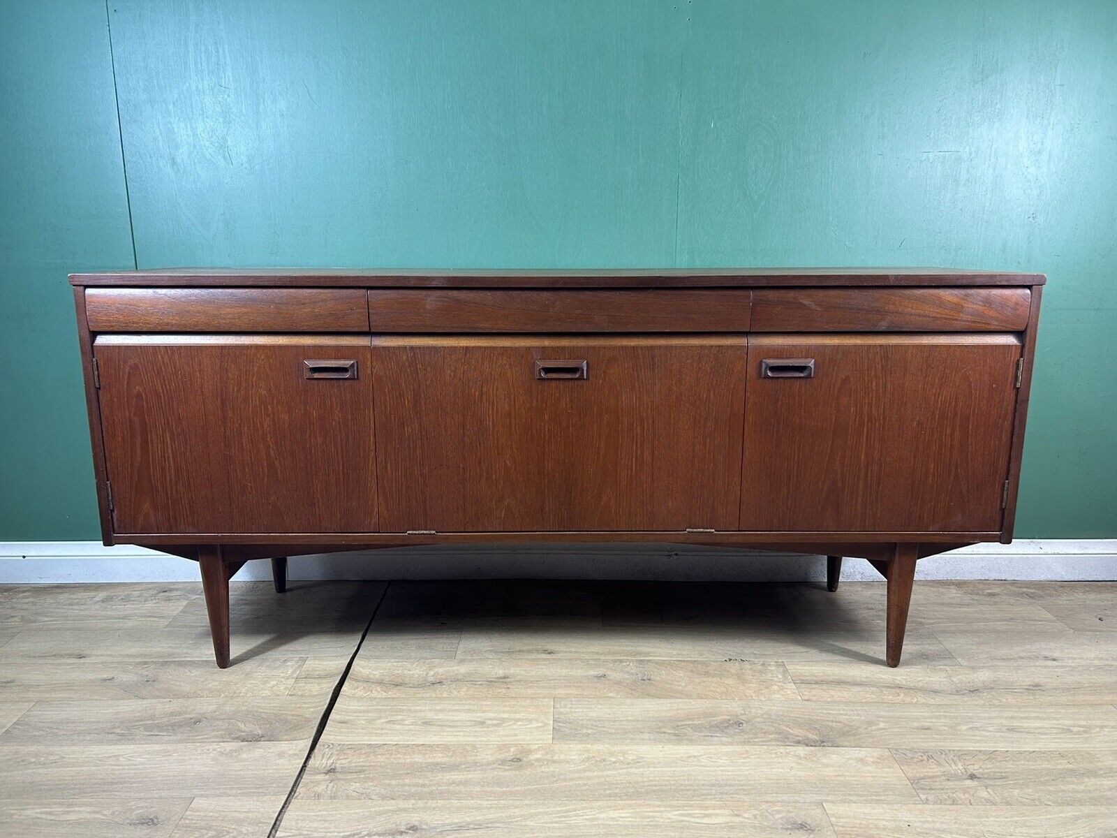Retro Vintage Mid Century Teak Sideboard By Elliot’s Of Newbury-Courier