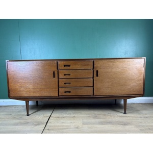Retro Vintage Mid Century Teak Sideboard By Meredew Furniture-Courier