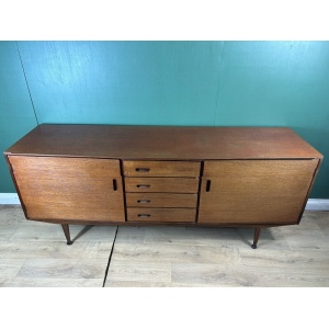 Retro Vintage Mid Century Teak Sideboard By Meredew Furniture-Courier