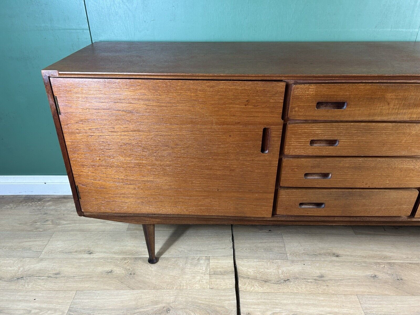 Retro Vintage Mid Century Teak Sideboard By Meredew Furniture-Courier