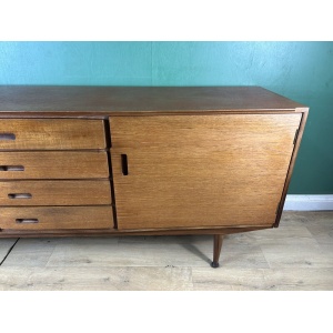 Retro Vintage Mid Century Teak Sideboard By Meredew Furniture-Courier