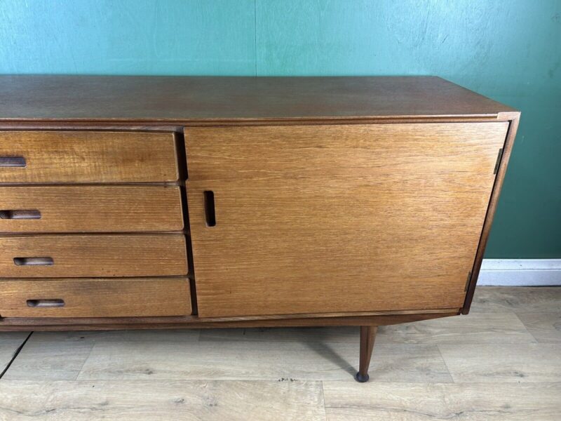 Retro Vintage Mid Century Teak Sideboard By Meredew Furniture-Courier