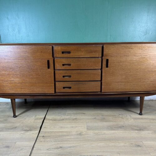 Retro Vintage Mid Century Teak Sideboard By Meredew Furniture-Courier