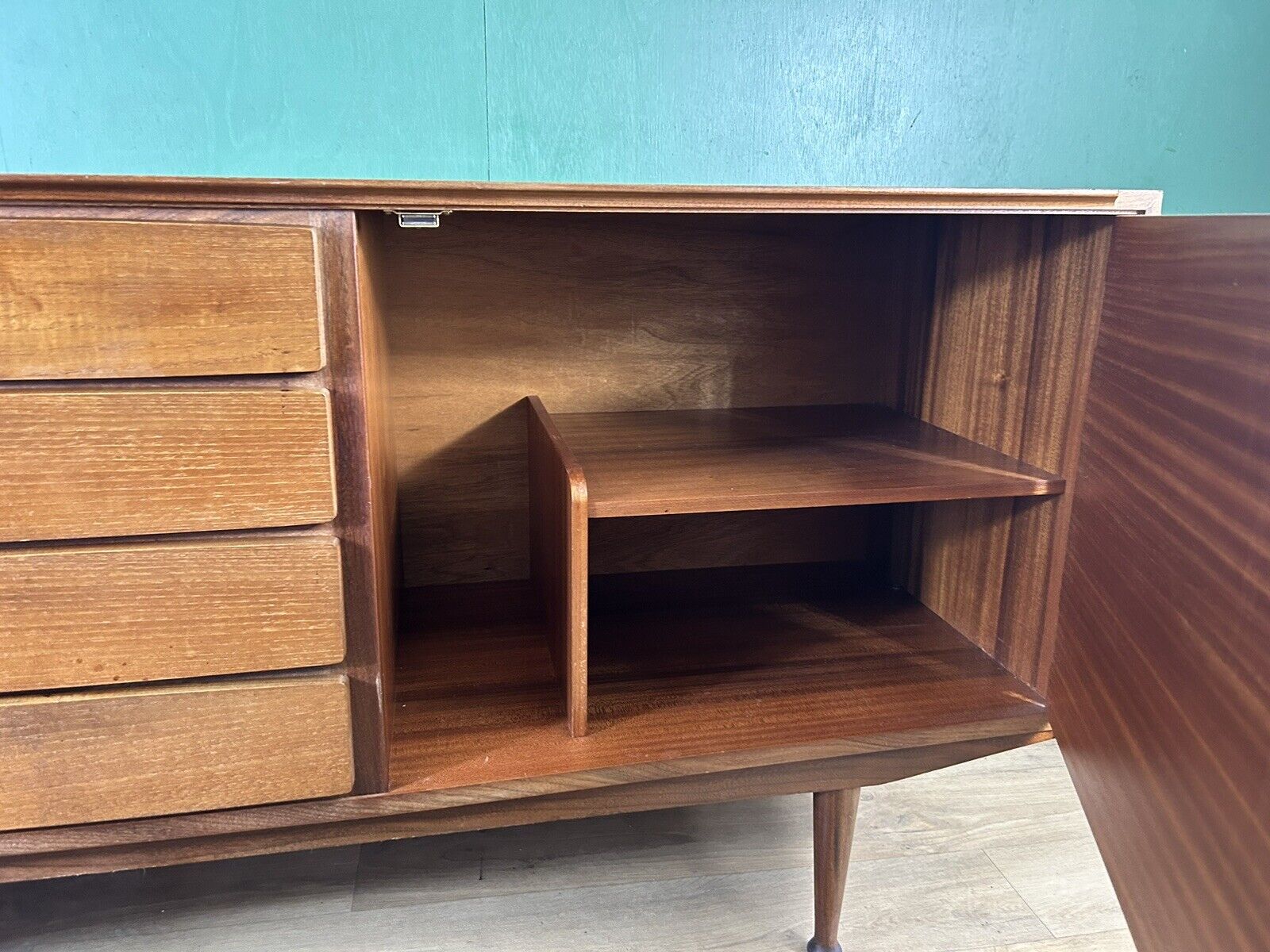 Retro Vintage Mid Century Teak Sideboard By Meredew Furniture-Courier