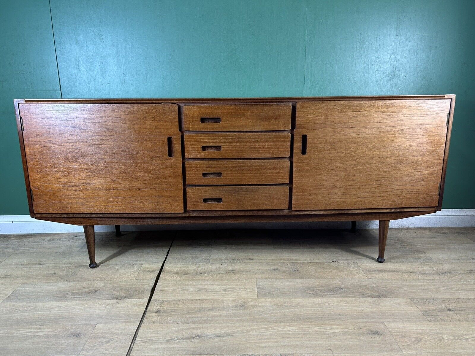 Retro Vintage Mid Century Teak Sideboard By Meredew Furniture-Courier