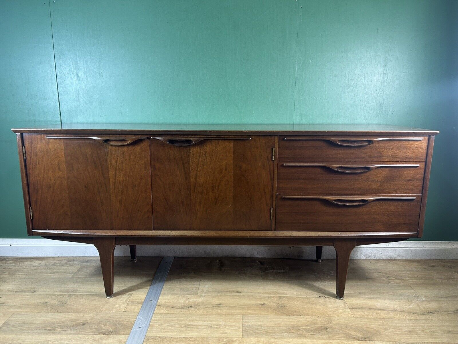 Retro Vintage Mid Teak Sideboard By Jentique Furniture-Courier