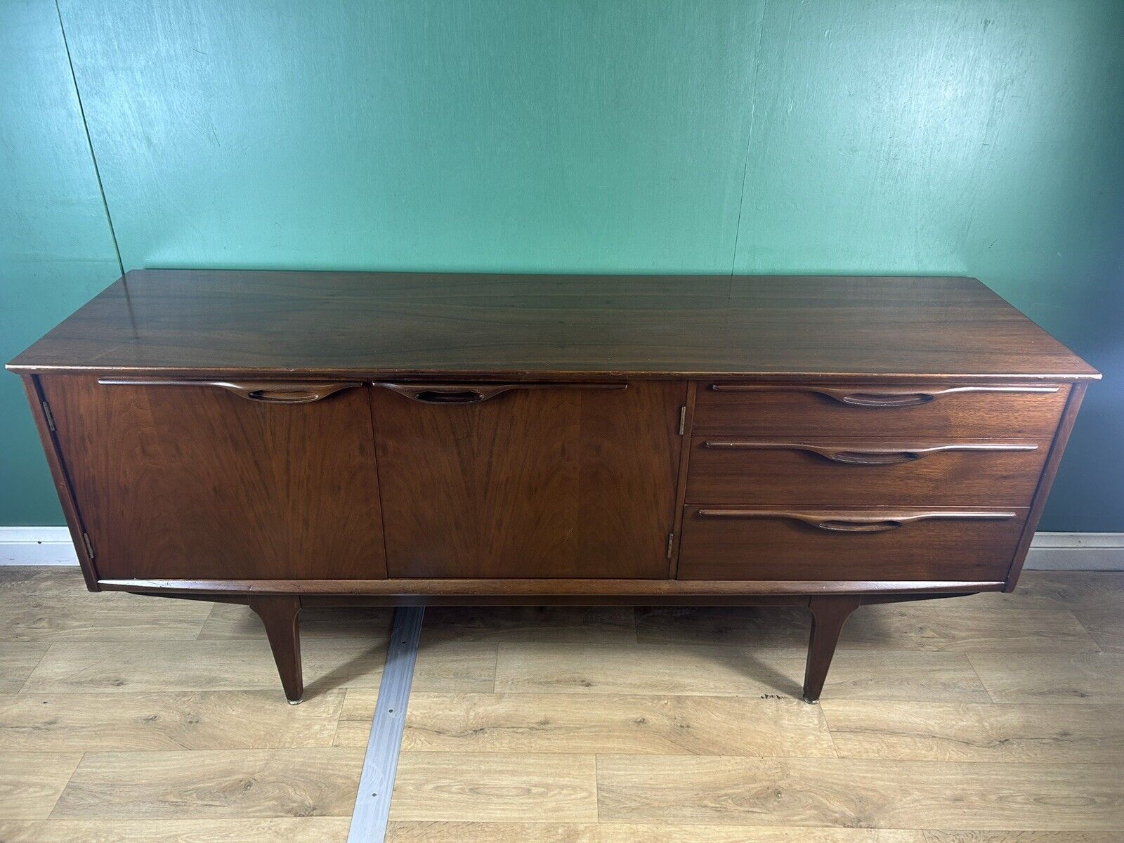 Retro Vintage Mid Teak Sideboard By Jentique Furniture-Courier
