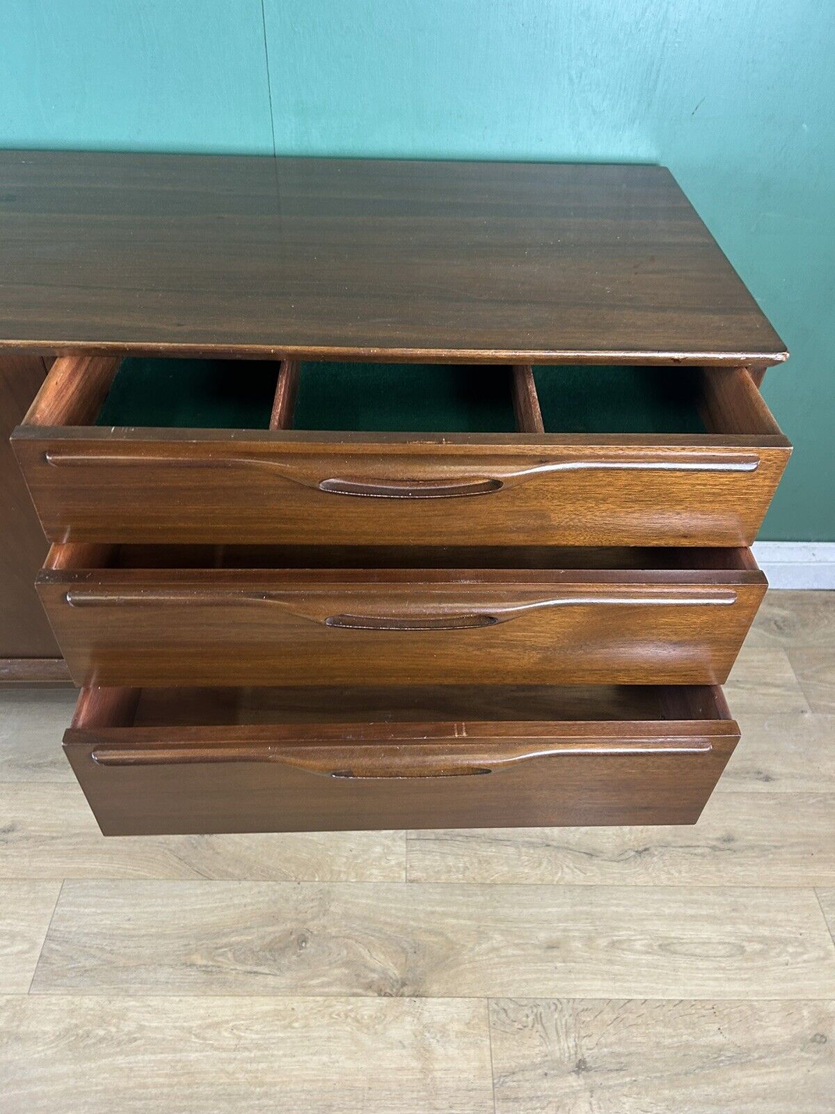 Retro Vintage Mid Teak Sideboard By Jentique Furniture-Courier
