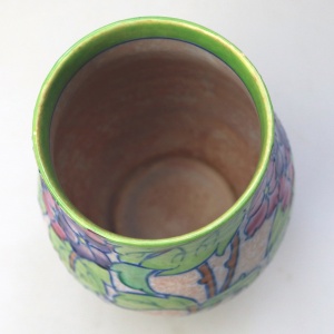 A good Art Deco art pottery Charlotte Rhead Crown Ducal floral Vase C.1930's