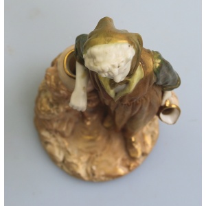 Antique Royal Worcester Porcelain gilt Figurine No.1810 Water Carrier C.1900