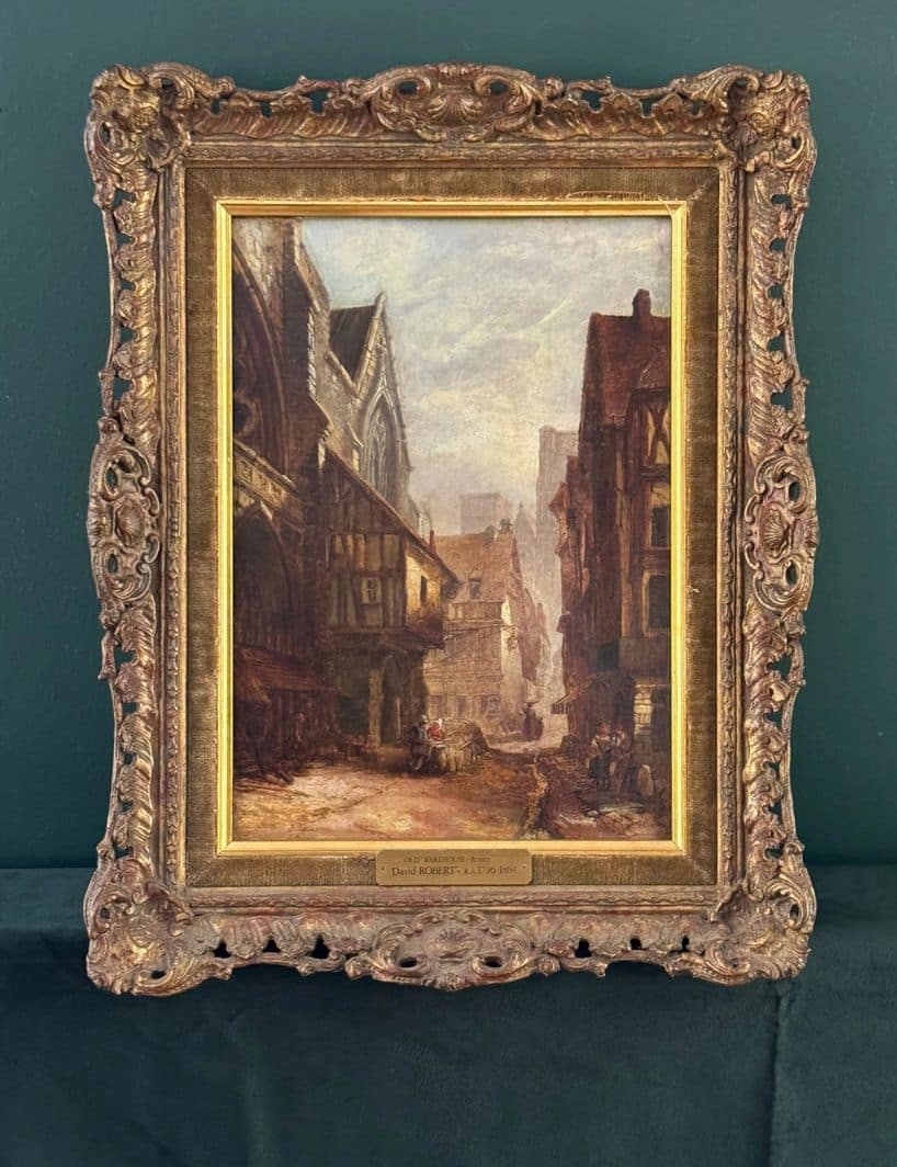 David Roberts RA (1796-1864) Scottish "Old Warehouse - Rouen"