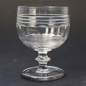 A good antique Regency stemware cut glass Rummer Goblet / Wine Glass C.1830-40