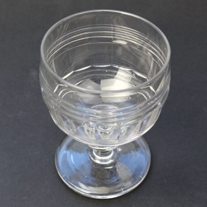 A good antique Regency stemware cut glass Rummer Goblet / Wine Glass C.1830-40