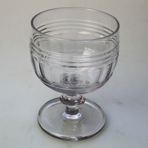 A good antique Regency stemware cut glass Rummer Goblet / Wine Glass C.1830-40