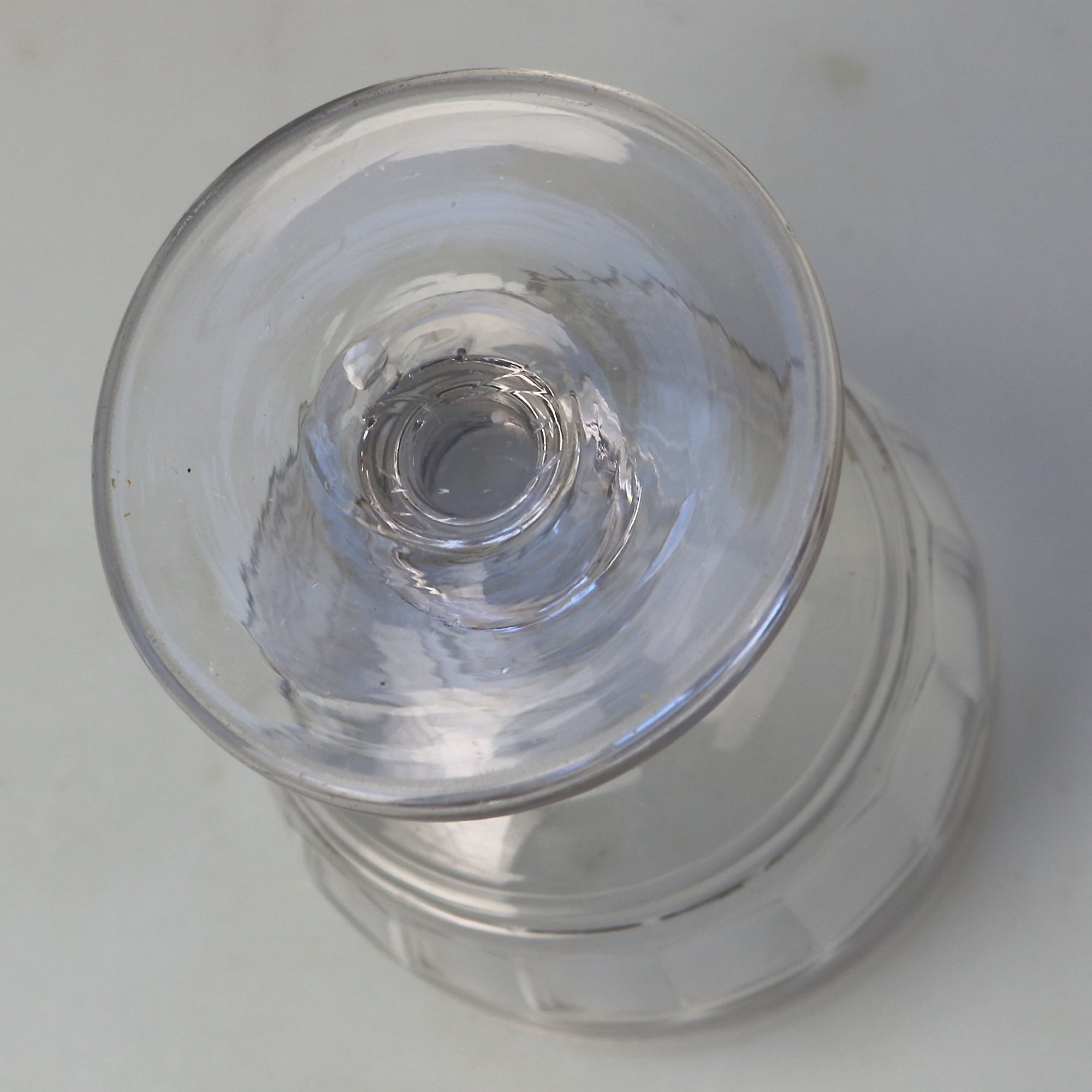 A good antique Regency stemware cut glass Rummer Goblet / Wine Glass C.1830-40