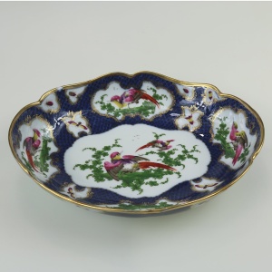 A fine antique porcelain hand-painted Edmé Samson Worcester style Bowl C.1890